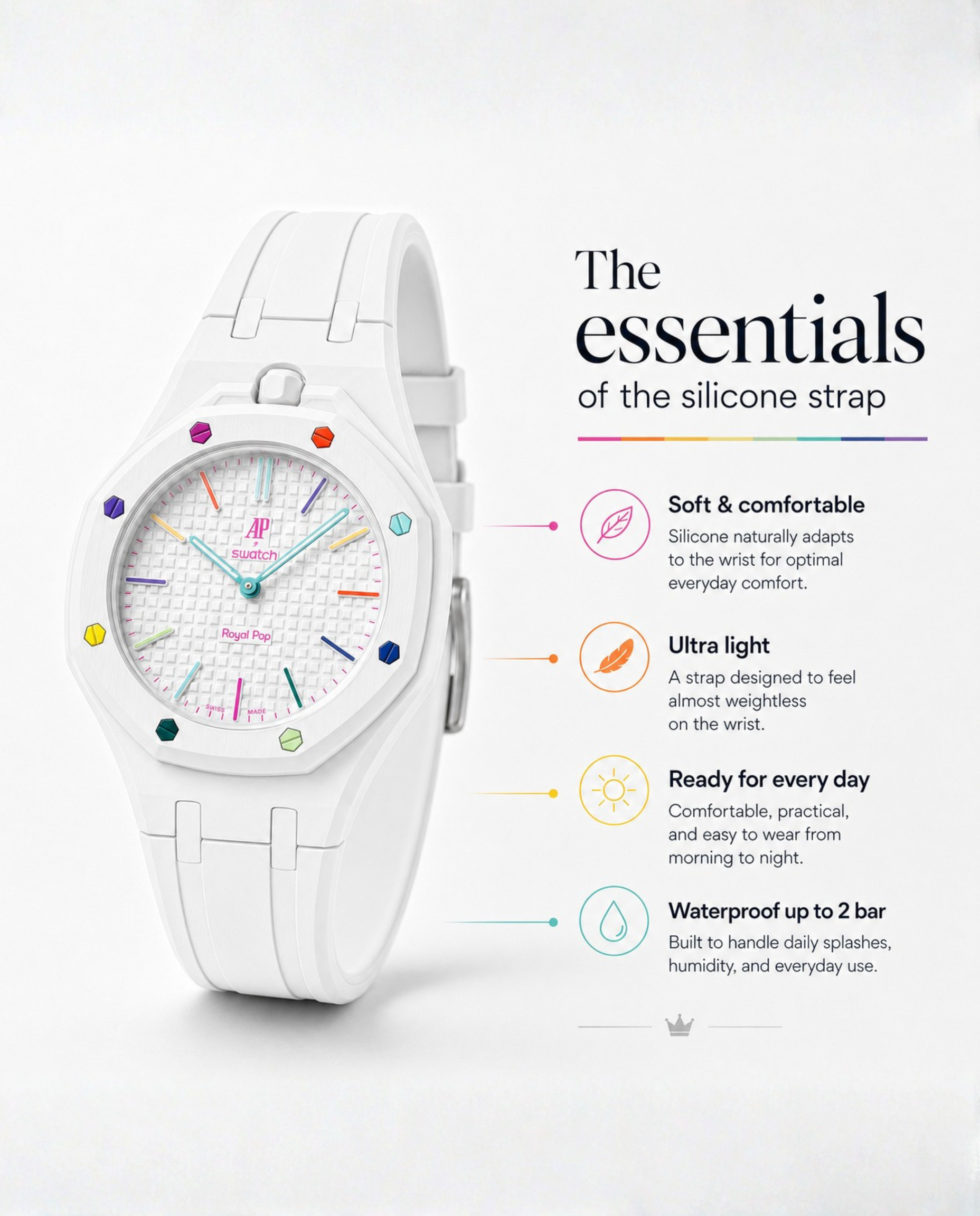 Bracelet en silicone Royal Pop - ORENJI HACHI